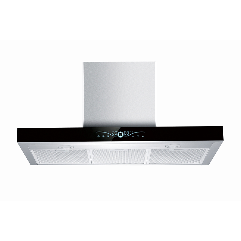 High-Performance T-Shape Range Hood with Digital Display and Custom Logo Promptly Vents Dense Oil Aerosols