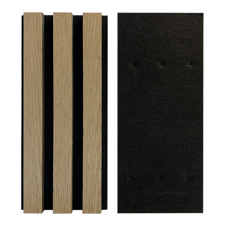 High Quality Soundproof Wall Panels MDF Akupanel Wood Slatted Wall Acoustic Felt Panels for Interior Decoration Wall and Ceiling