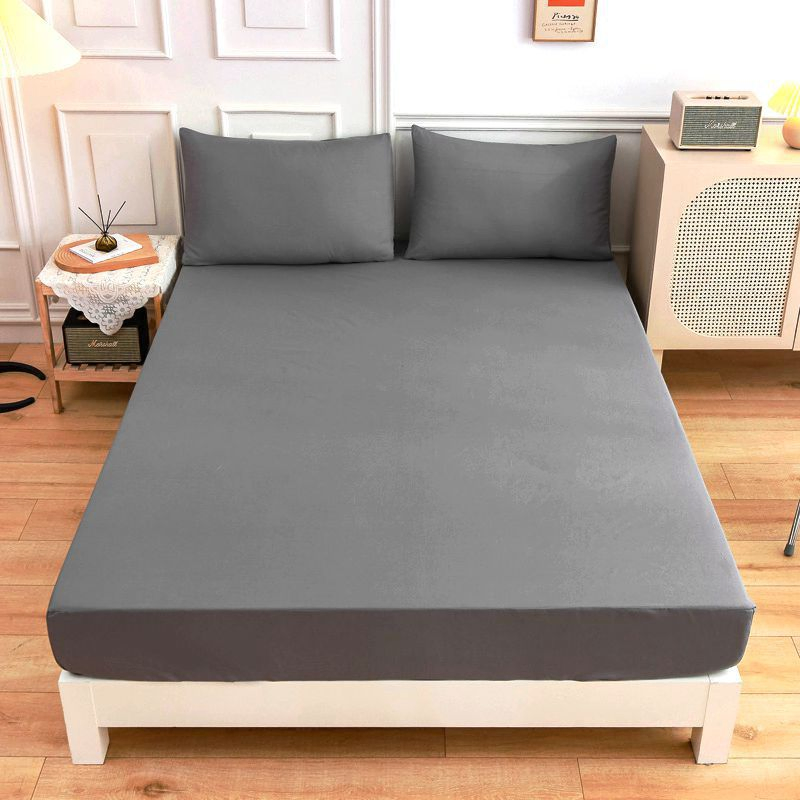 Solid Color Single Hat Pillowcase Home Textile Bedding Mattress Dust Cover
