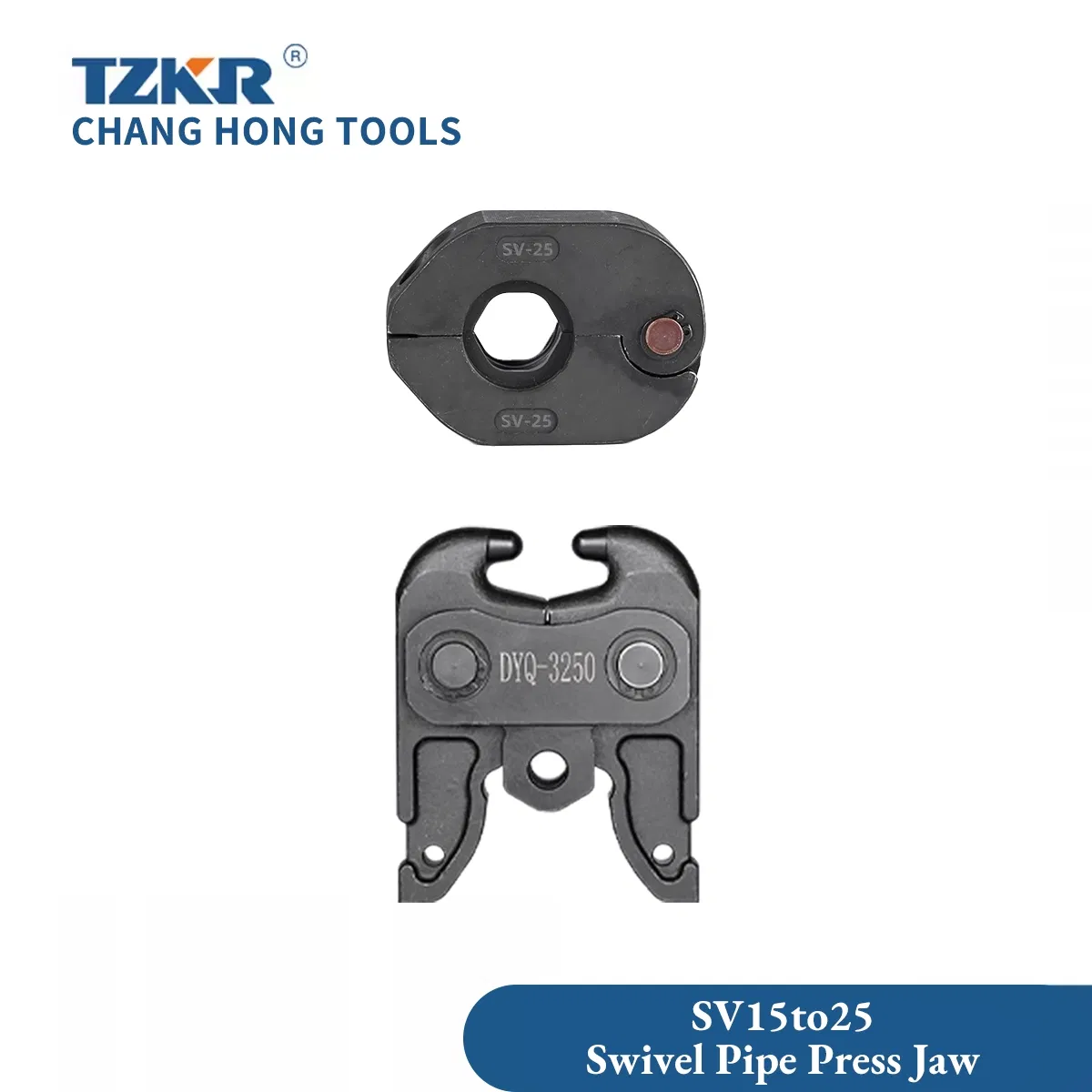 Sv15 to 25 JIS Standard Approx 180 Degree Angled Gimbal Swivel Pipe Press Jaw JIS Standard Universal Tool