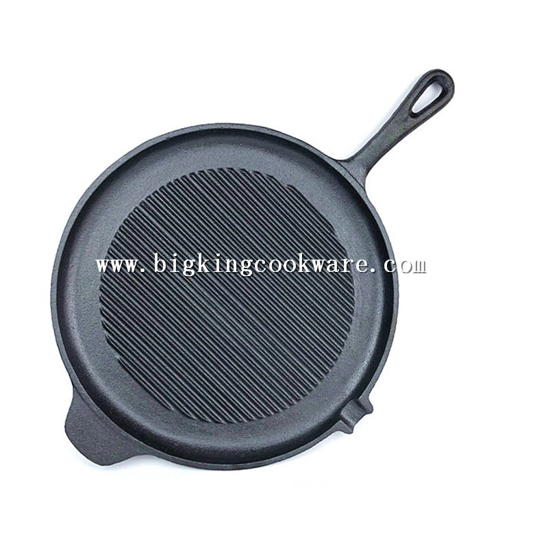 Grill Pan, Integral with Cast Iron Handles. Diameter 27.5cm