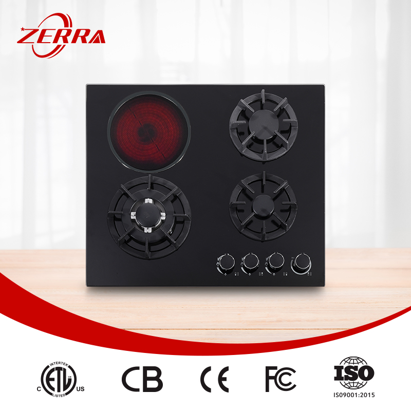 Hot Selling European Russia Market 3 Gas Burners +1 Electric Hob (JZG4004E)