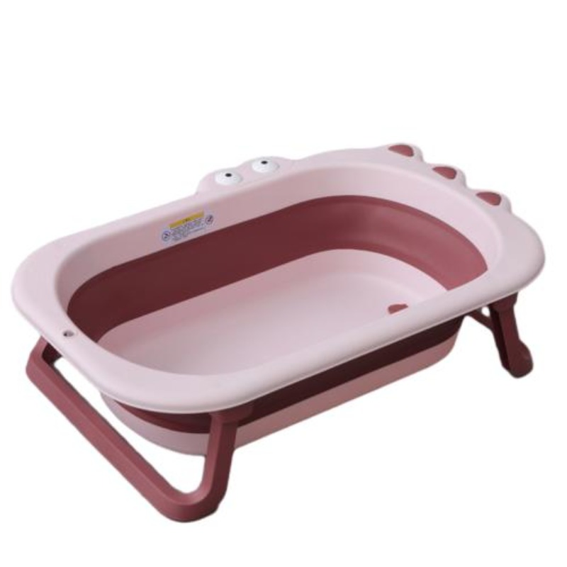 2024 Hot Sale Portable Foldable Adjustable Height Cartoon Crocodile Baby Bathtub