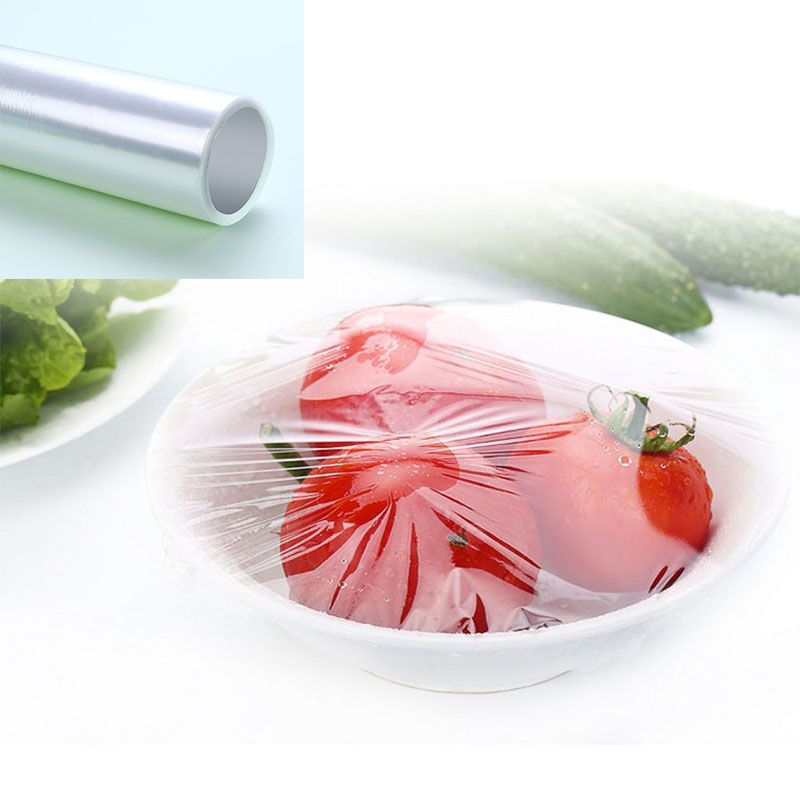 Food Grade Cling Wrap Film High Stretch Transparent Clear Waterproof Packing Material Food Wrapping Film