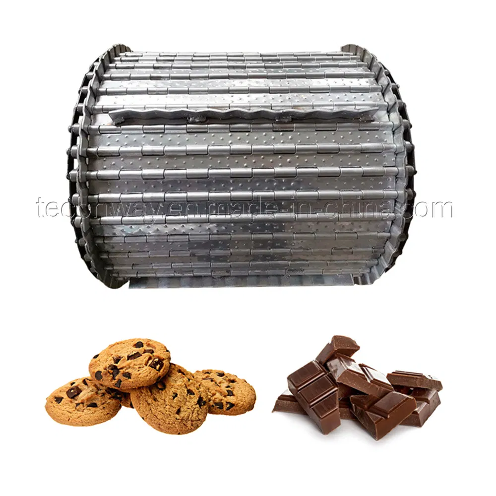 Hinged Chain Slat Stainless Steel Chain Conveyor Perforated Belt for Mesh Belt Conveyor