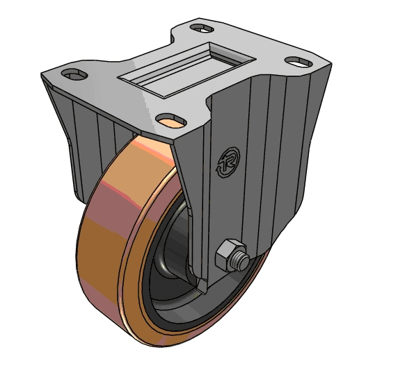 Yikong Tr 160mm Polyurethane Caster Wheel for Industry Trolley Agv AMR Durable Diameter Caster Wheels