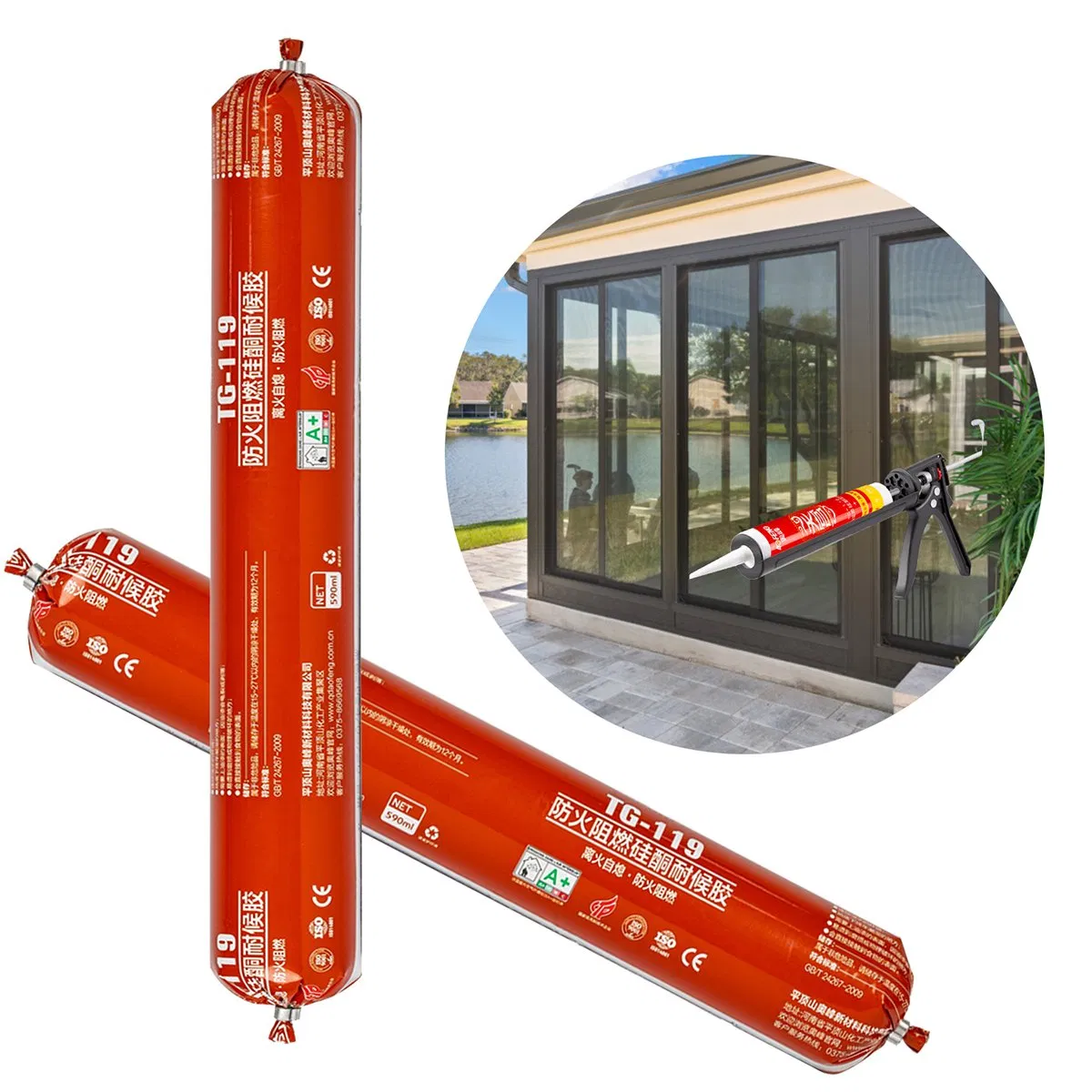 UV-Curing Fireproof Silicone Sealant for Indoor and Outdoor Use