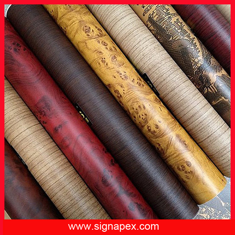 Signapex Air-Release Wood Grain Car Vinyl Interior Decal Sticker Car Wrap Film Stickers