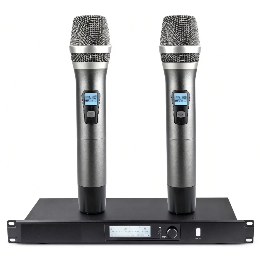 Professional Extended-Range UHF True Diversity Digital Signal Processing Wireless Microphone Monitoring Control System