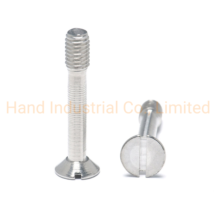 Винт панельный M4 потайной со шлицем из нержавеющей стали