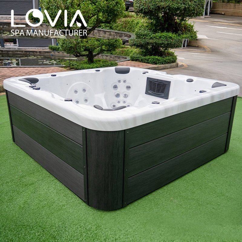 Luxury Acrylic Balboa System 7 Person Hot Tub Hydro Massage Whirlpool SPA Bathtub