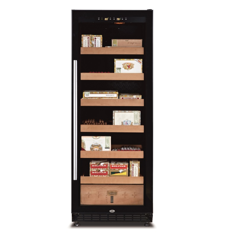 Large Commercial Cedar Lined Climate Adjustable Cigar Humidor