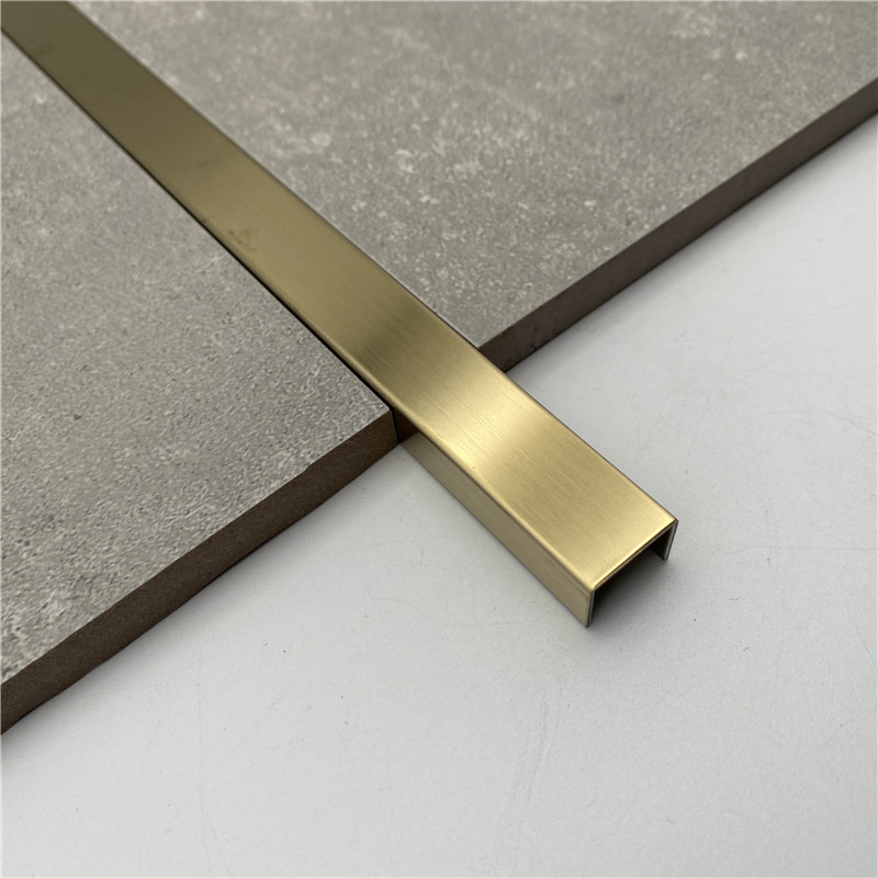 Stainless Steel 5/10/15/20mm Width Brass Tile Trim Bronze Floor Transition Strip