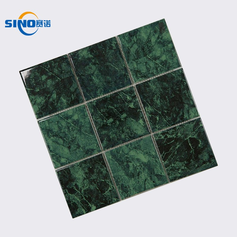 Hot Sale Outdoor Square 300X300mm Blue Ocean Mosaic for Swimming Pool Tile