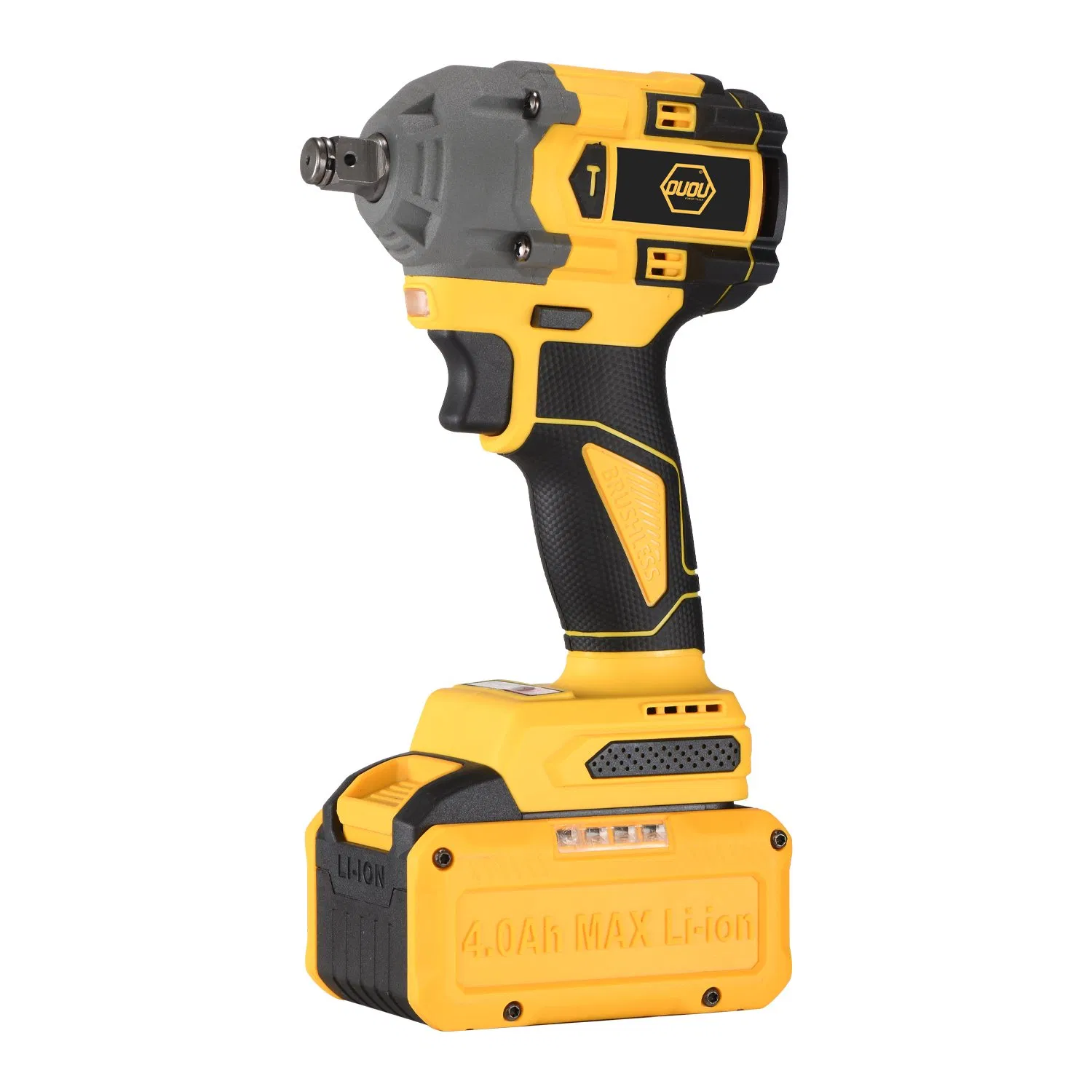 Cordless Electric Adjustable Brushless Impact Wrench Tool for Cars