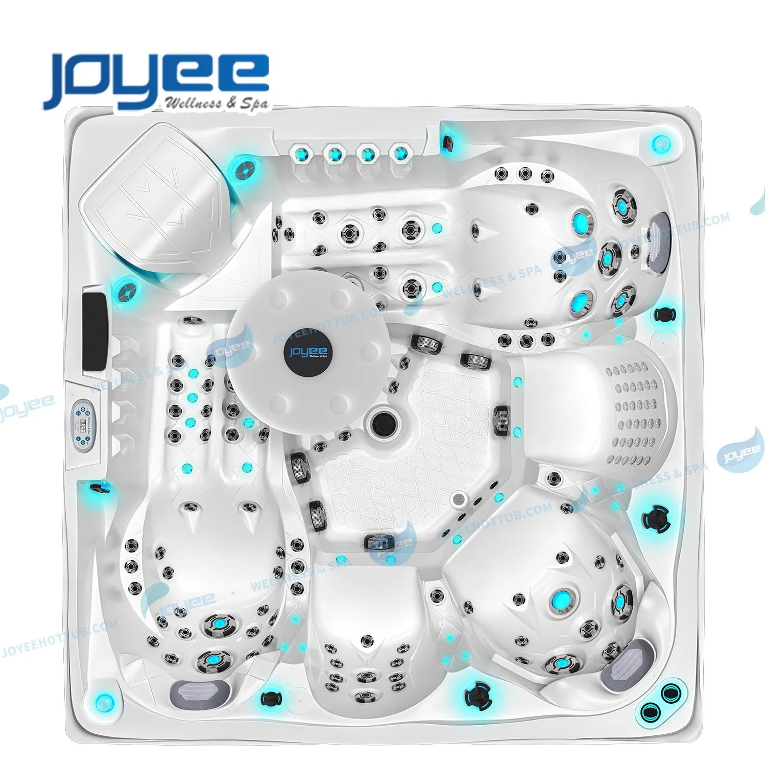 Joyee 5 Persons Garden Outdoor Massage Whirlpool SPA Hot Tub