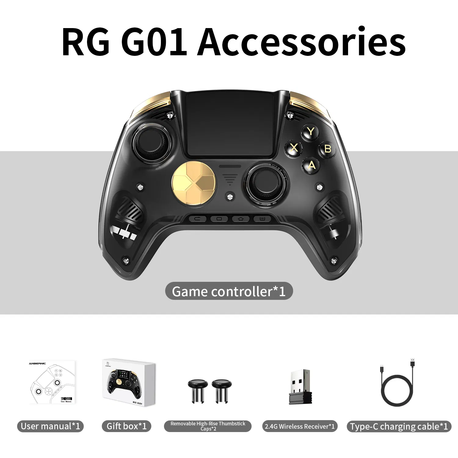 Беспроводной геймпад F Rg G01 для ПК, Switch, Android, iOS
