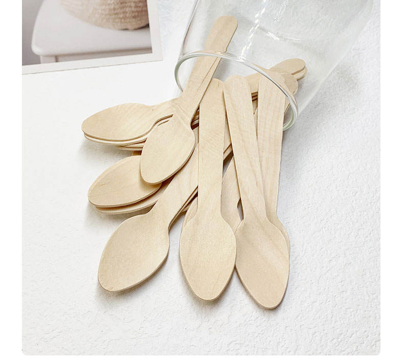Eco-Friendly Degradable High Quality Factory Price Disposable Forks Spoon Knife Wooden Cutlery