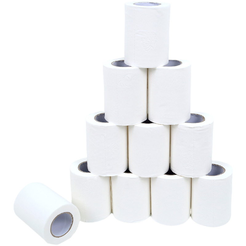 Factory Custom 2 /3 /4 Ply Cheap Toilet Paper Tissue Wholesale Paper Tissue Standard Roll of Paper