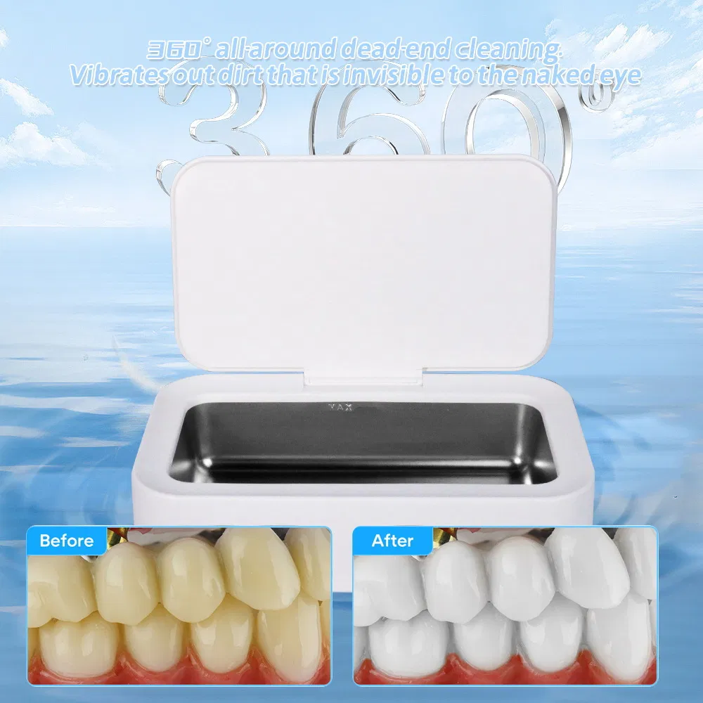 New 3-in-1 Portable Household Jewelry Glasses Ultrasonic Cleaner