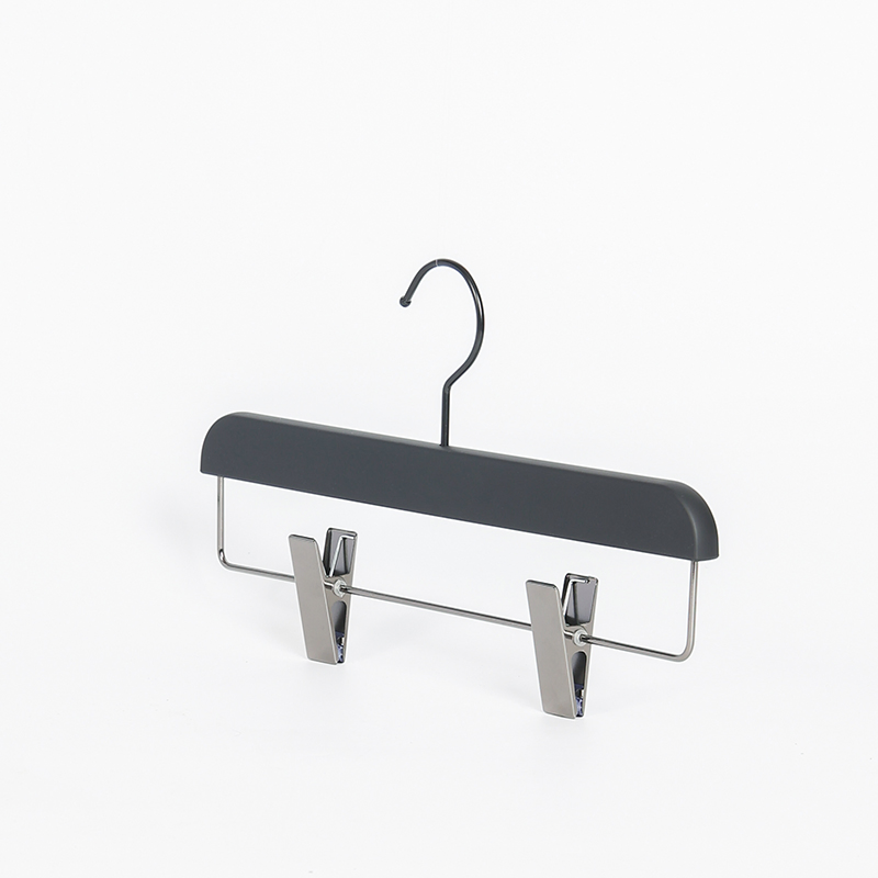Personalized Wholesale Custom Logo Plastic Women's Skirt Pant Hangers with Clip