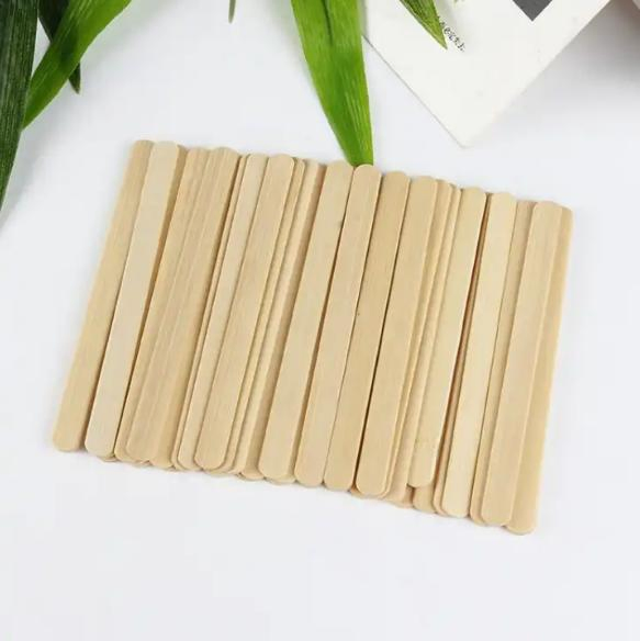 Wholesale High Quality Eco Friendly Bamboo Ice Cream Sticks Custom Packaging Disposable Popsicle Sticks