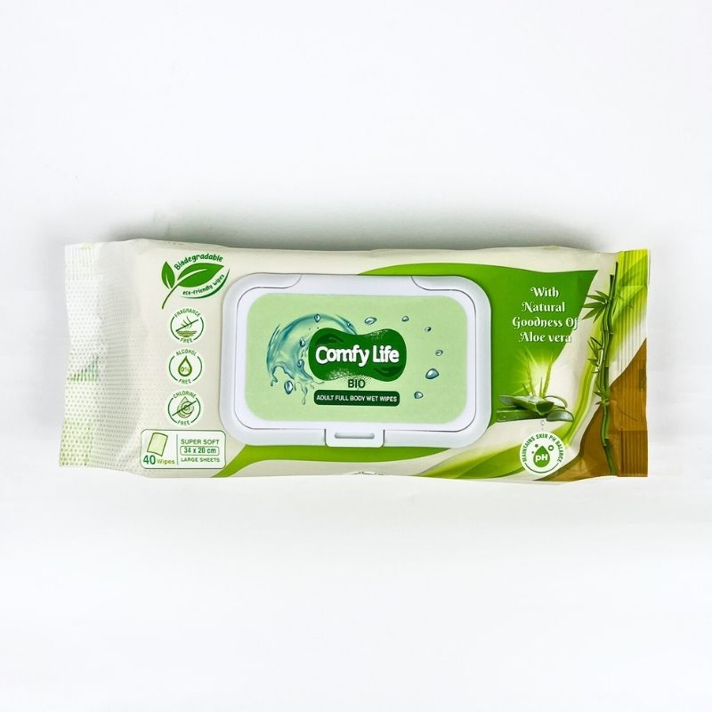 100% Natural Material Flushable Thick Eco-Friendly Large Size Wet Wipes