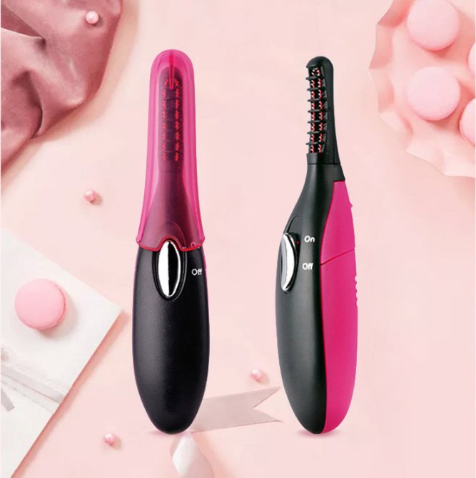 Innovative Heated Eyelash Curler with Non-Stick Silicone Technology