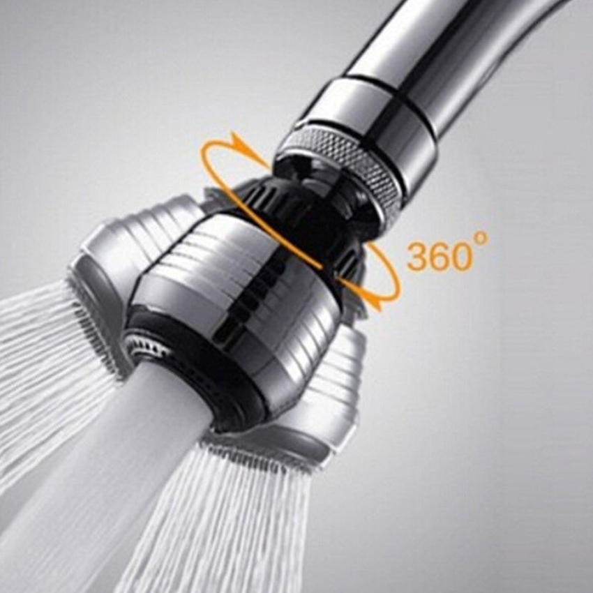 Plastic Nozzle 360 Rotary Kitchen Faucet Shower Head Economizer