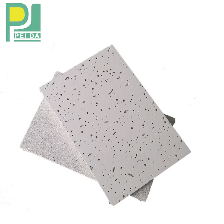 Acoustic Mineral Fiber Ceiling Tiles Suspended