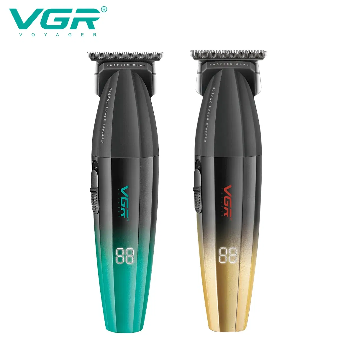 Vgr V-906 Maquina De Cortar Cabello Metal Housing Dlc Blade Barber Cordless Professional Hair Trimmer for Men