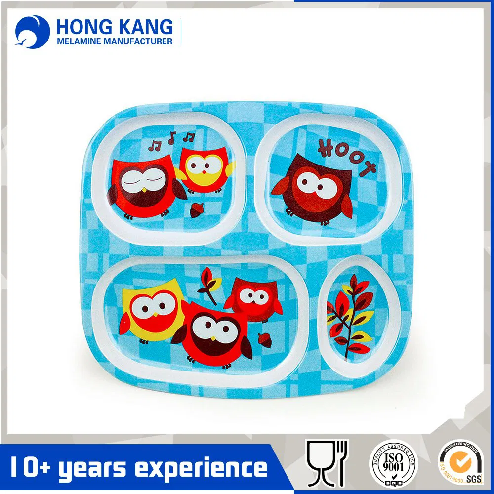 8.75 Inch Melamine Divided Plate