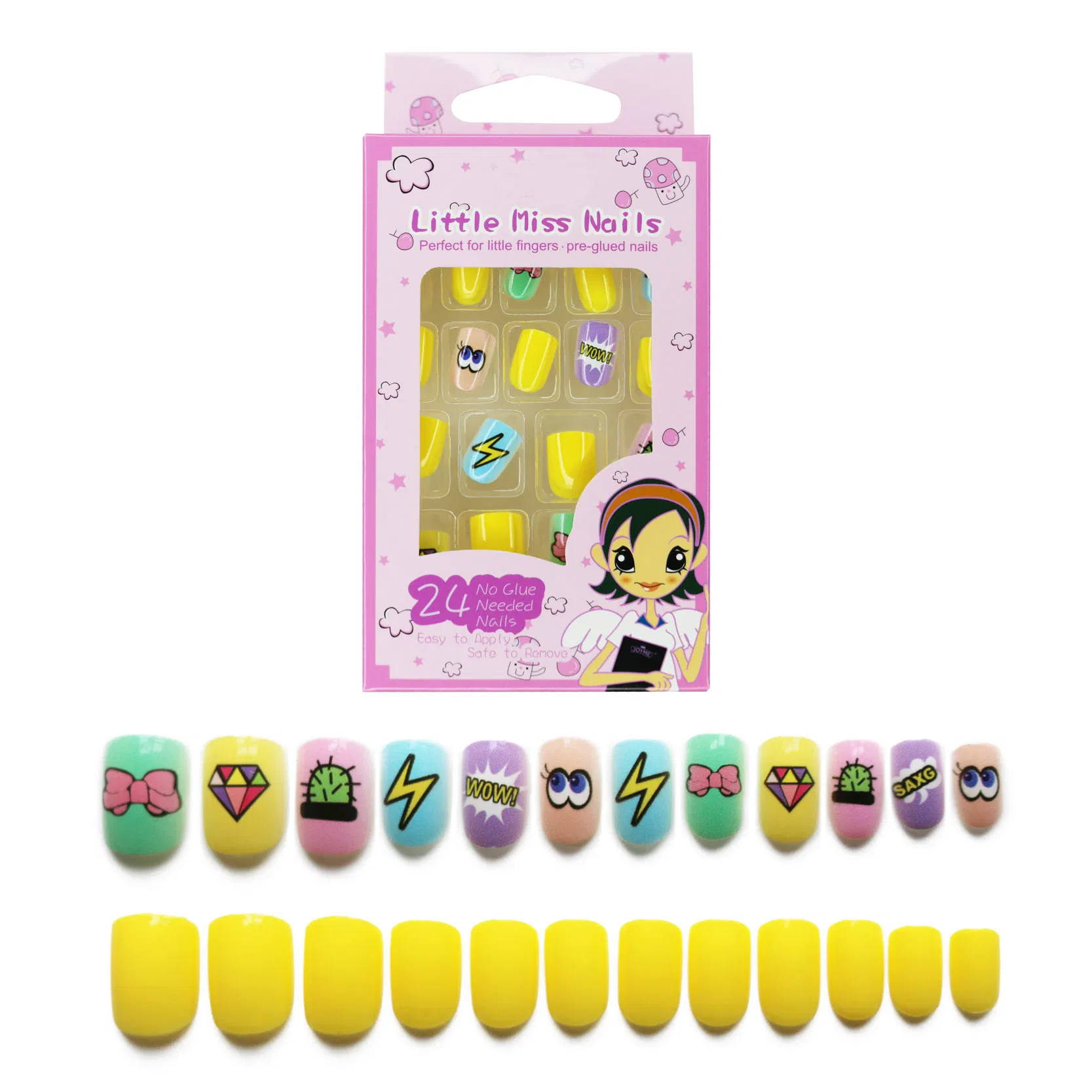 Cheap Nail Wraps for Kids, Non-Toxic Gel Nail Stickers for Kids, Self-Adhesive, Nail Art for Girls