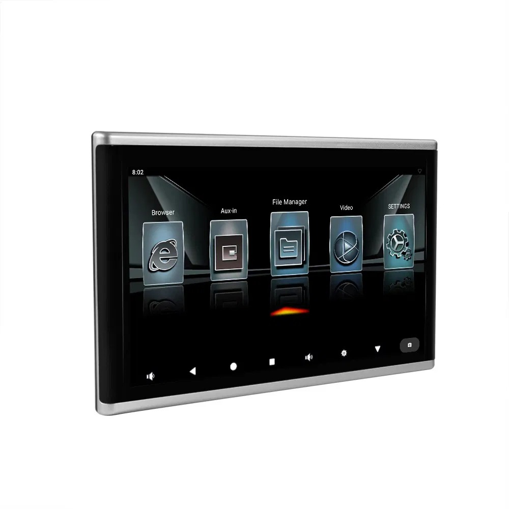 Car Seat Back LCD Tablet for Advertising in-Taxi Headrest Digital Signage NFC Taxi Media in-Vehicle Tablet PC Digital Display