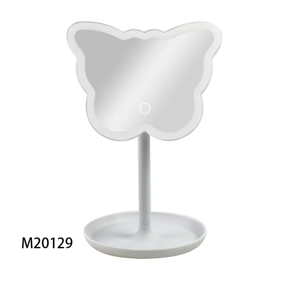 Creative Shaped Styling with Lamp Desktop LED Makeup Mirror