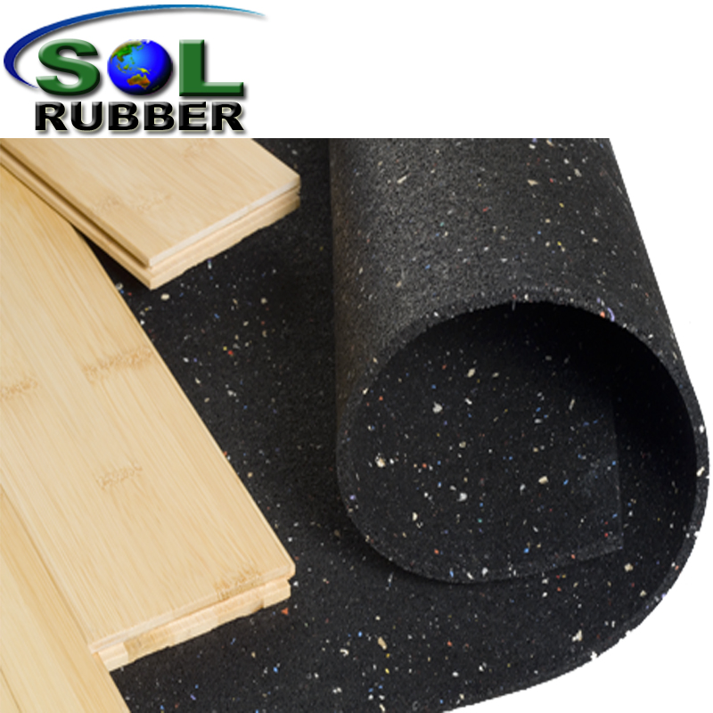 Shock and Sound Absorbing Underlay Rubber Flooring Mat