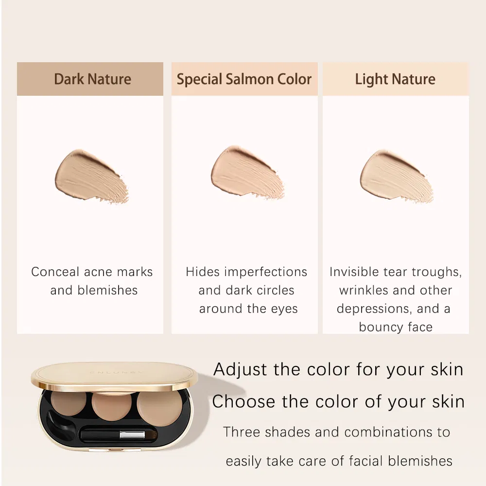 Private Label Misty Flawless Three Color Concealer OEM ODM