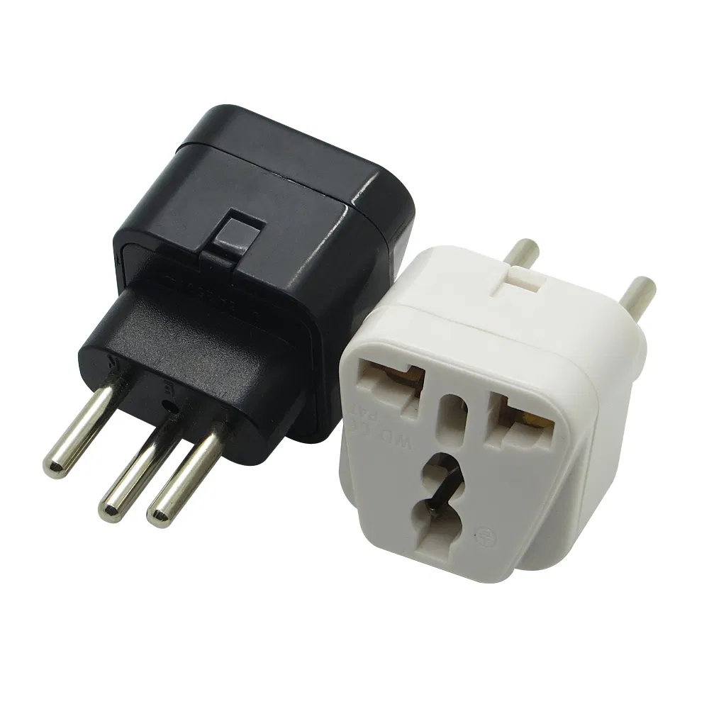 Universal Travel Adapter Electric Plugs Sockets Converter EU Au Us UK to Switzerland Travel Plug 3 Round Pin Adaptor