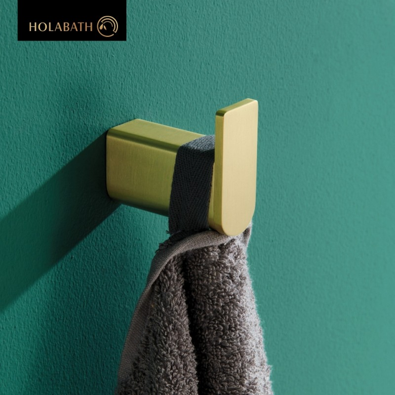 Крючок для полотенец Holabath, никель, настенный