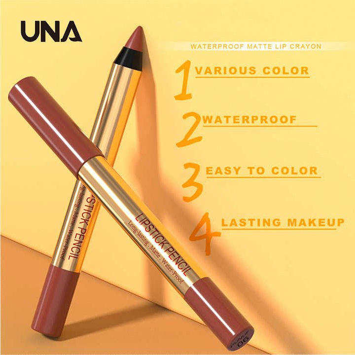 6 Colors Waterproof Lip Crayon Smooth Makeup Lip Pencils Long Lasting Matte Lip Liner