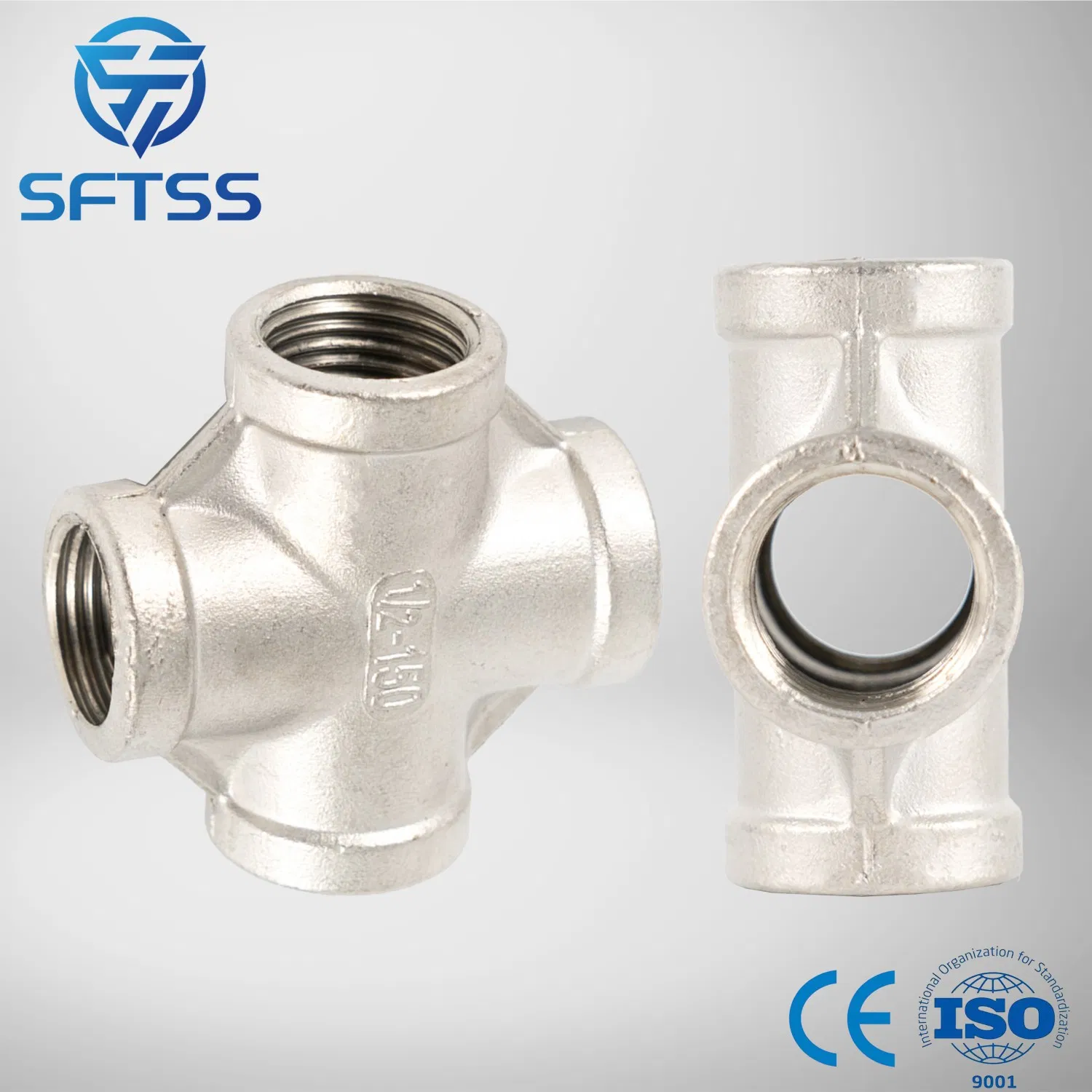 Premium Stainless Steel Cross Connector with Female End for Durability
