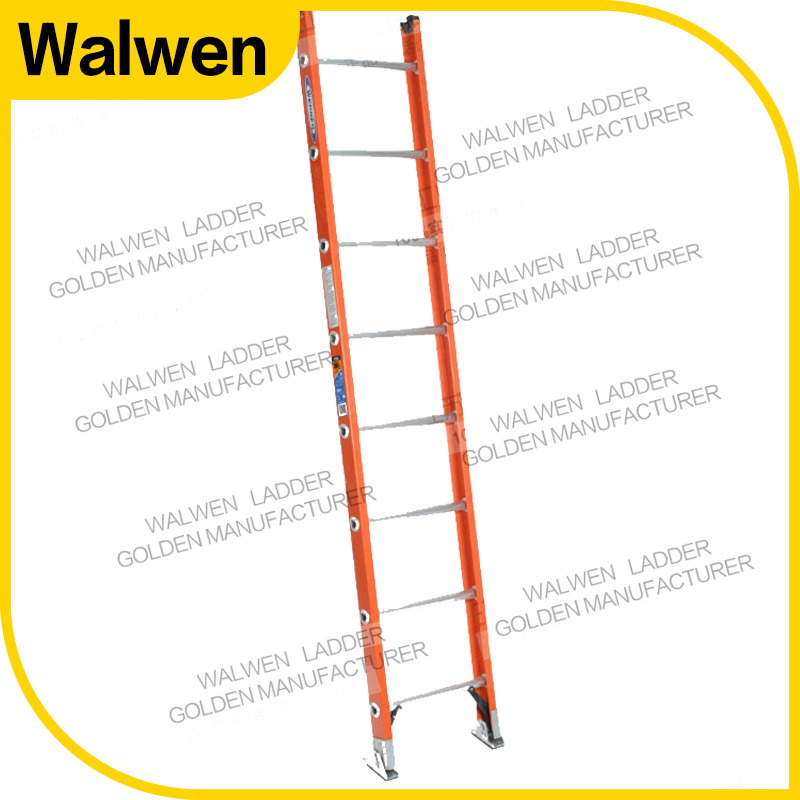 Single Ladder Insulation Fiberglass Straight Step Ladder