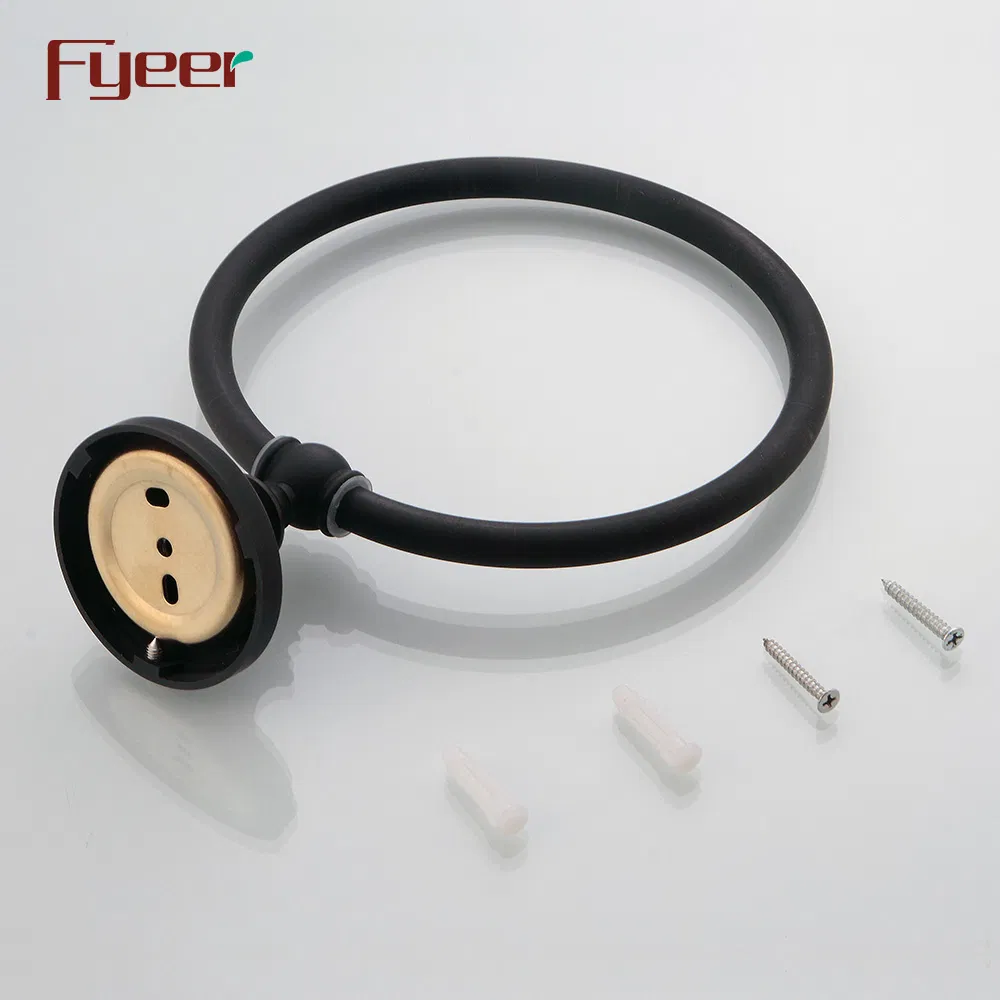 Полотенцедержатель Fyeer Black латунный