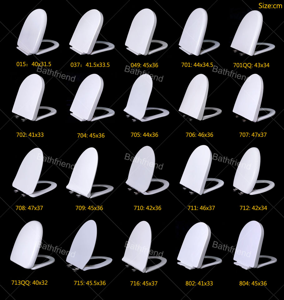 Factory Wholesale Bathroom Accessories PP Toilet Lid Hinge Soft Closer Toilet Seat Cover on Sale
