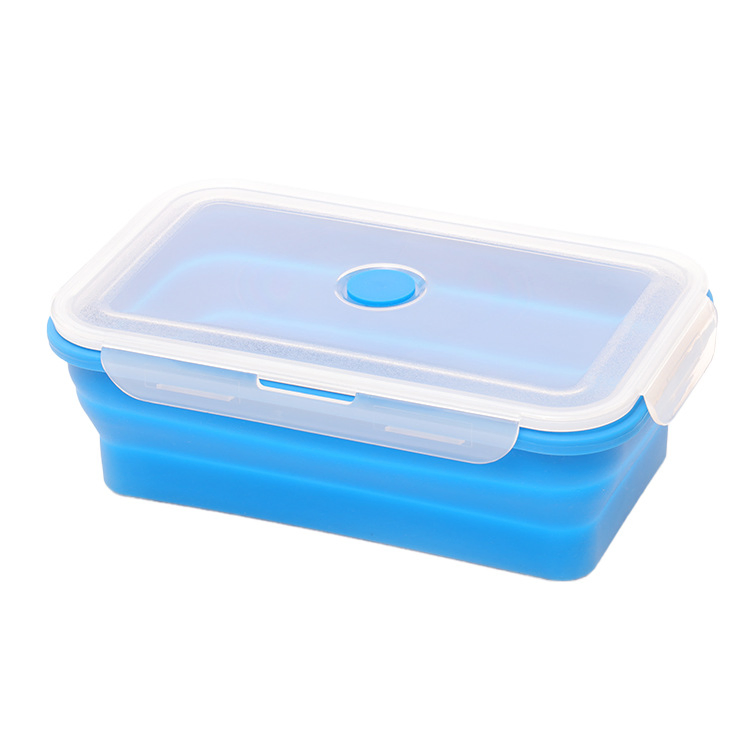Versatile Collapsible Silicone Lunch Box for Easy Storage