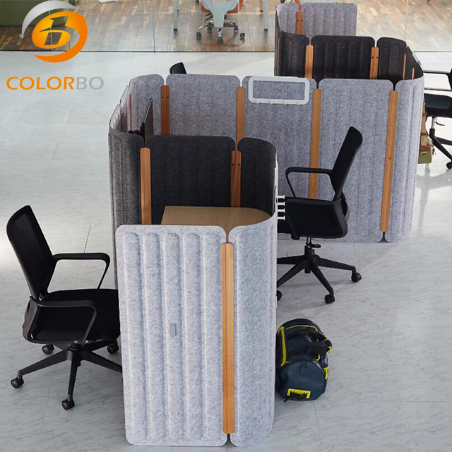 Office desk PET acoustic panel PET screen for computer table partition