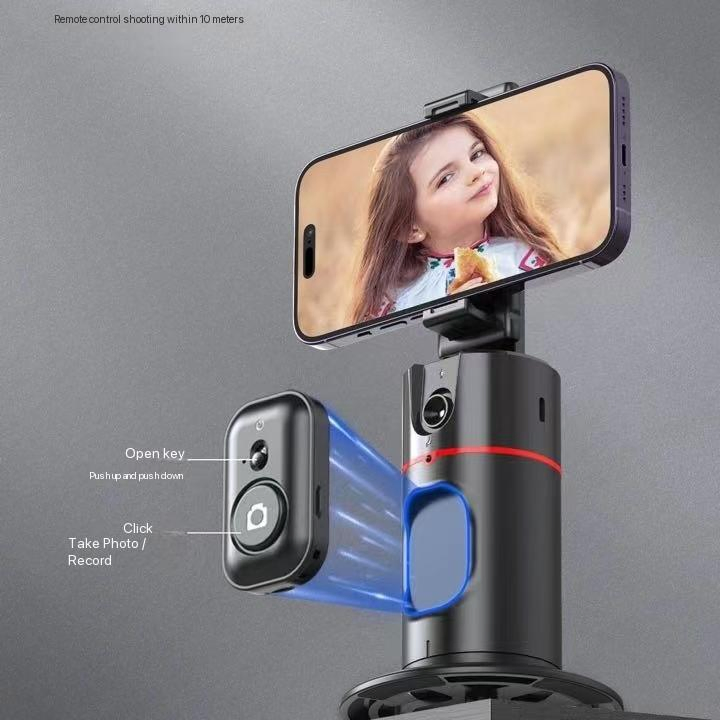 P02 Face Tracking Mobile Phone Holder 360 Rotate Smart Track Camera Cradle