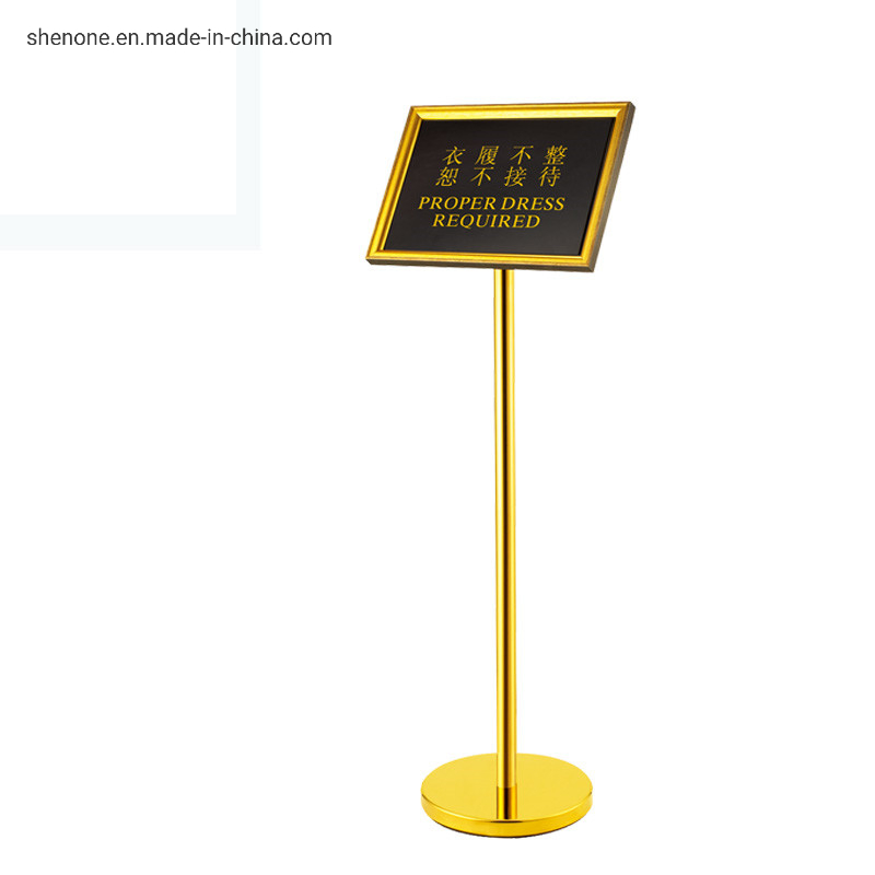 Shenone Wholesale Hotel Lobby Information Display Hotel Indicator Acrylic Sign Stand