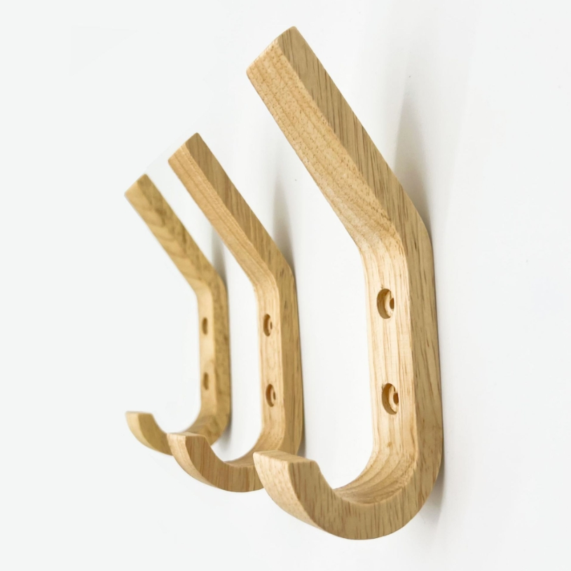 Wooden Clothes Coat Hanger Hooks