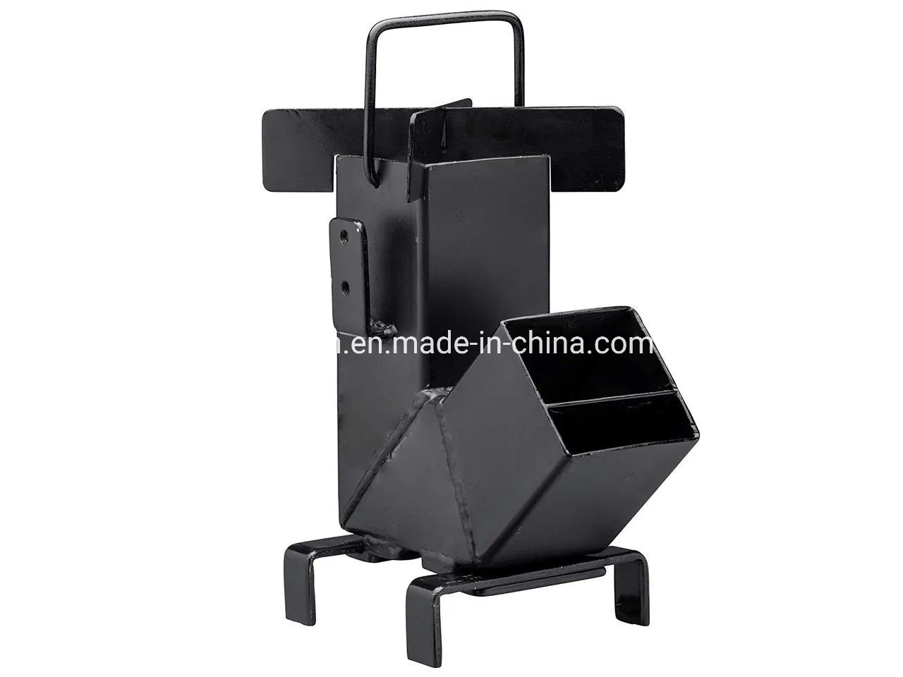 BBQ Camping Rocket Stove with Handle, Wood Burning Stove